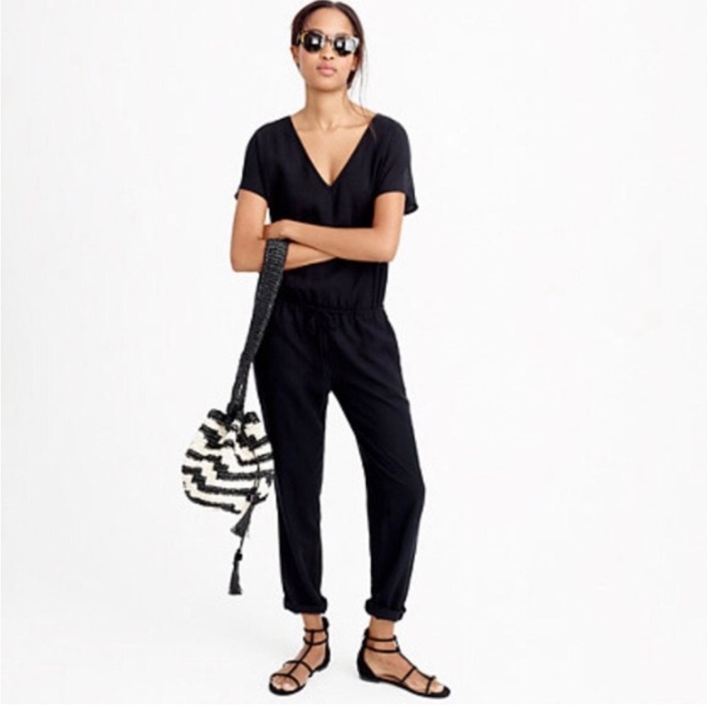 J. Crew Linen Blend Jumpsuit